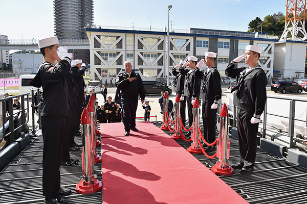 韓国海軍練習艦隊の入港歓迎行事