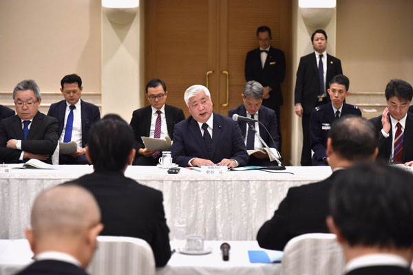 基地関連市町村長との面談