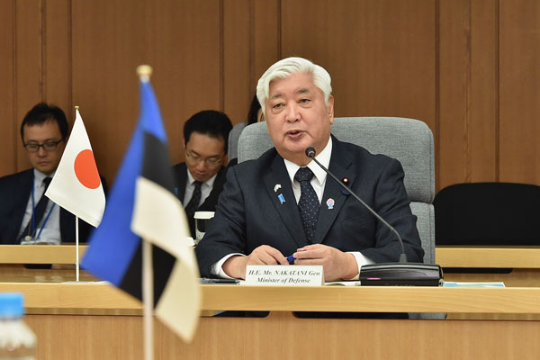 防衛省・自衛隊：中谷防衛大臣の動静