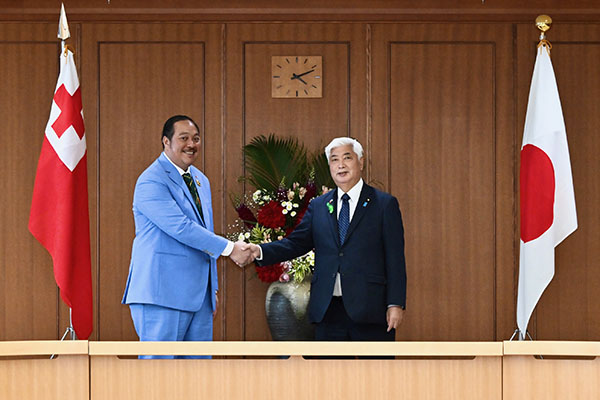 ウルカララ・トンガ王国皇太子殿下との会談