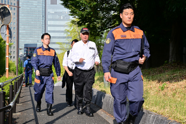 閣僚徒歩参集訓練、官邸における政府本部運営訓練及び九都県市合同防災訓練への参加