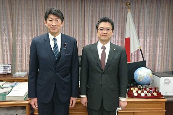 北海道名寄市長からの表敬