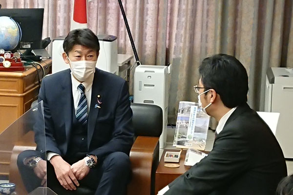 北海道名寄市長からの表敬