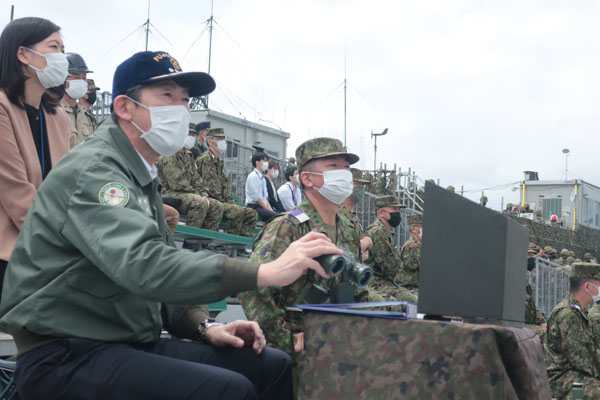 陸上自衛隊富士総合火力演習（学校予行）の視察1