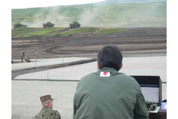 陸上自衛隊富士総合火力演習（学校予行）の視察2