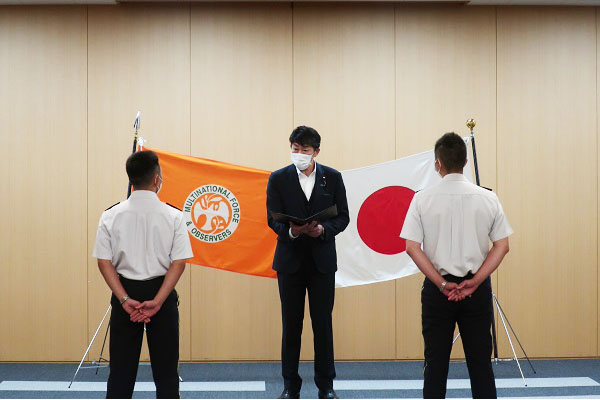 シナイ半島国際平和協力隊帰国式への参加