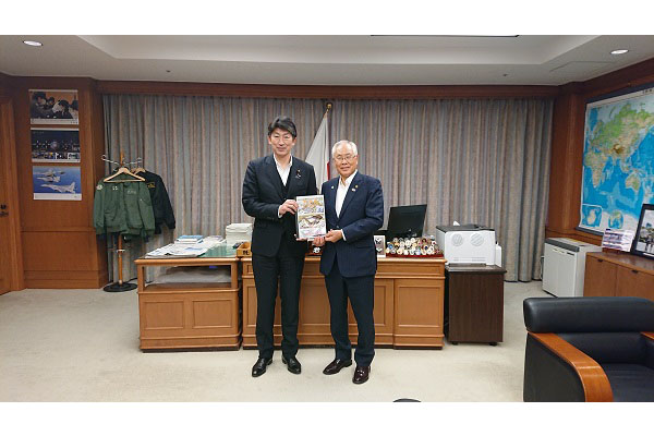 北海道北広島市長からの表敬