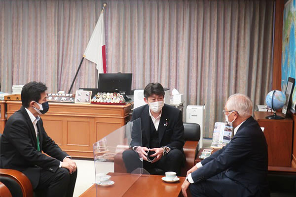 北海道北広島市長からの表敬