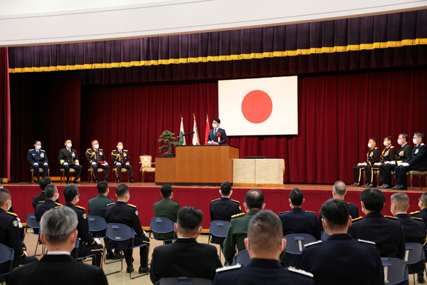 自衛隊高級課程合同卒業式への出席