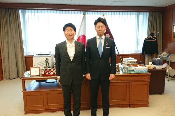 岡山県知事からの表敬