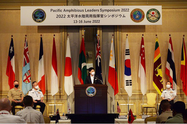 太平洋水陸両用指揮官シンポジウム２０２２（ＰＡＬＳ２２）開会式への出席