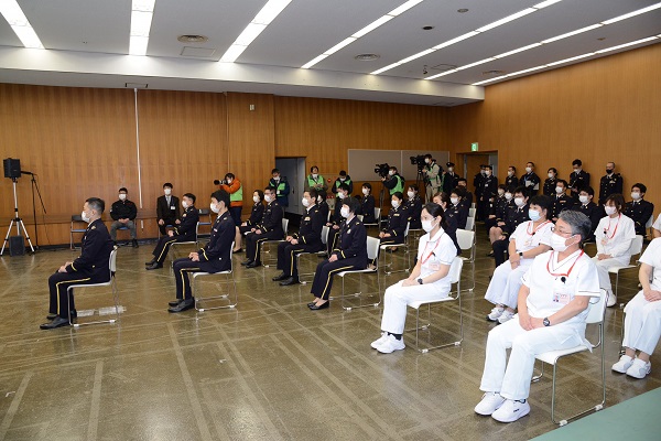 自衛隊東京大規模接種会場 編成完結式