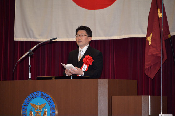 防衛医科大学校入校式への出席