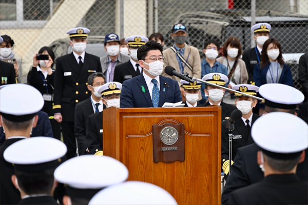 練習艦隊出国行事への出席