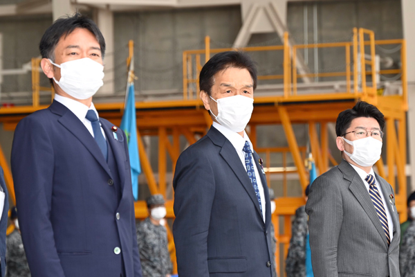 ウクライナ被災民救援空輸隊の出国行事への出席