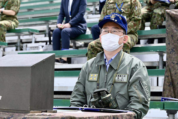 陸上自衛隊富士総合火力演習（学校予行）の視察