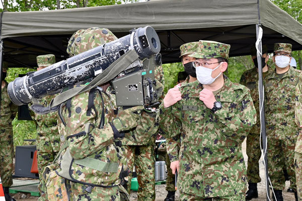 実動対抗演習の視察