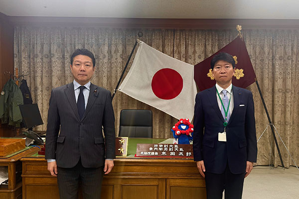 岡山県知事からの表敬