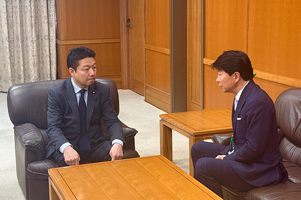 岡山県知事からの表敬