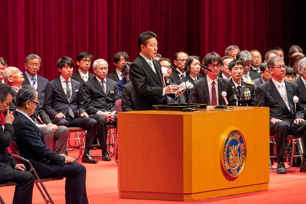 防衛大学校入校式への出席