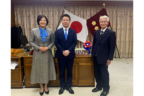 群馬県榛東村長及び同村議会議長からの表敬