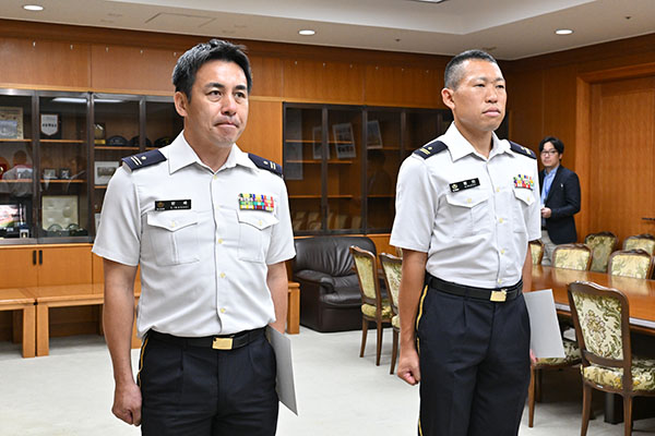 UNMISS司令部要員の辞令交付式
