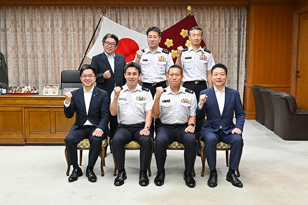 UNMISS司令部要員の辞令交付式