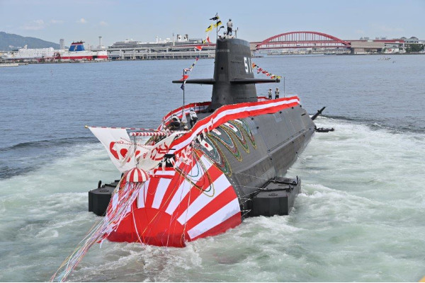 潜水艦「そうげい」の命名式・進水式への出席