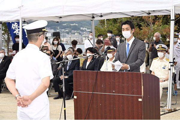 第４３次派遣海賊対処行動水上部隊出国行事への出席