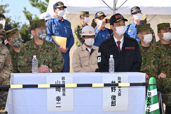 令和４年度離島統合防災訓練及び日米共同統合防災訓練の視察