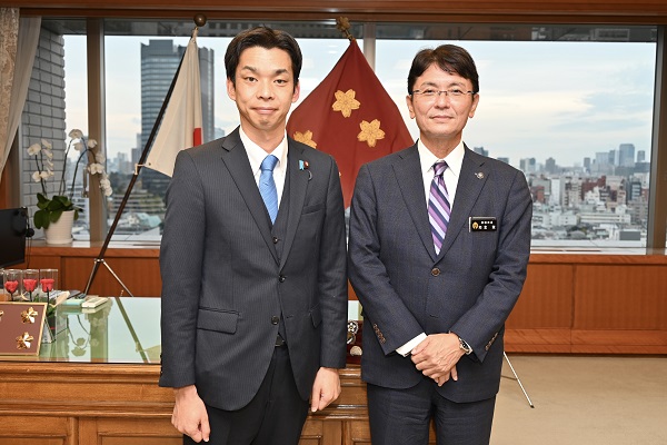 沖縄県那覇市長からの表敬