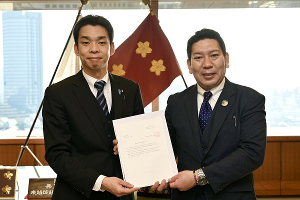 長崎県大村市長からの表敬