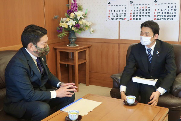 長崎県大村市長からの表敬