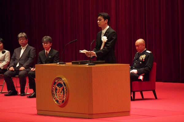 防衛大学校入校式への出席