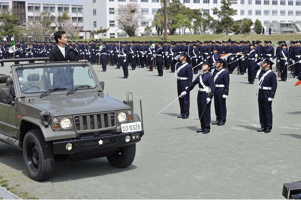 防衛大学校入校式への出席