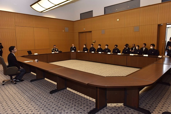 防衛大学校入校式への出席