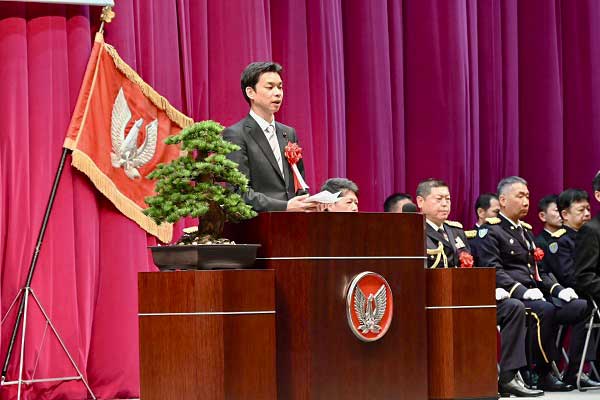 陸上自衛隊高等工科学校入校式への出席