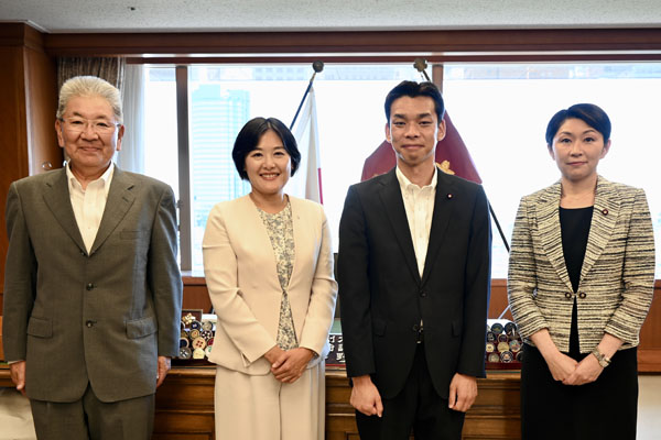 群馬県榛東村長及び副村長からの表敬