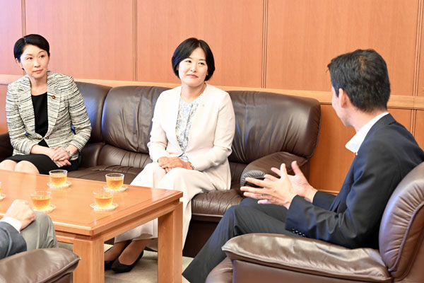 群馬県榛東村長及び副村長からの表敬