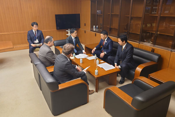長崎県大村市長からの表敬