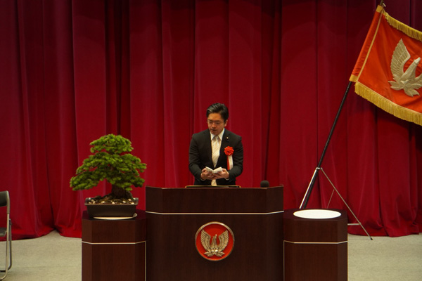高等工科学校入校式への出席