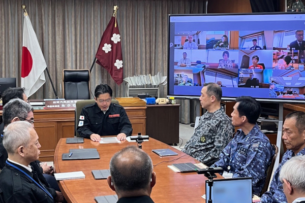 防衛省災害対策本部運営訓練