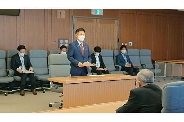 青森県六ヶ所村長及び同村議会議長等からの表敬