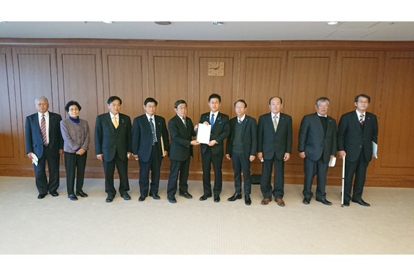 鹿児島県南種子町議会議長からの要請