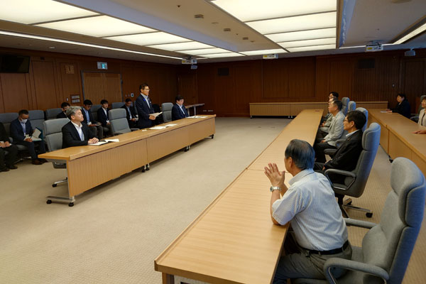 青森県三沢市副市長及び同市議会議長等からの表敬