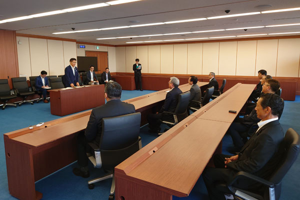 青森県六ヶ所村長及び同村議会議長等からの表敬