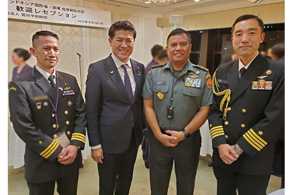 インドネシア国防省・国軍佐尉官級訪日団歓迎レセプションへの出席