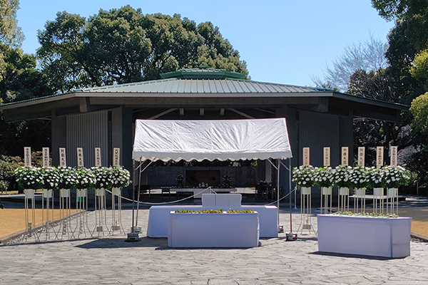 パラオ諸島戦没者遺骨引渡式遺骨引渡式参列