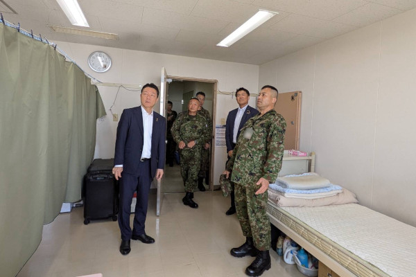 部隊視察