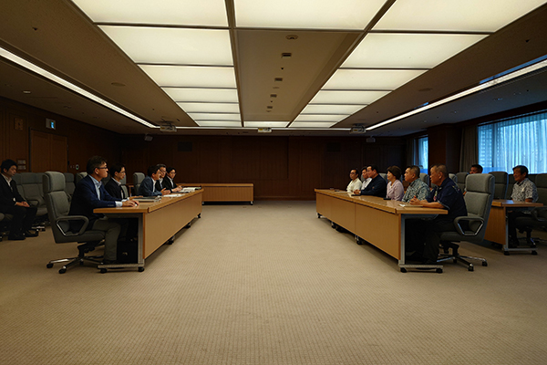 沖縄県金武町長及び金武町建設業者会からの表敬